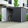Abri à Vélos En Acier Anthracite Monopente 2,05m² + Kit D'ancrage - DURAMAX -Boutique De Jardin abri a velos en acier anthracite monopente 205m kit d ancrage duramax