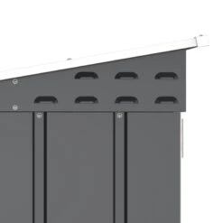 Abri à Vélos En Acier Anthracite Monopente 2,05m² + Kit D'ancrage - DURAMAX -Boutique De Jardin abri a velos en acier anthracite monopente 205m kit d ancrage duramax 4