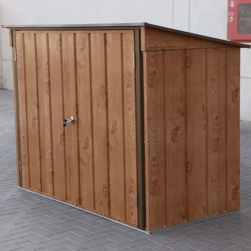 Abri à Vélos En Acier Imitation Bois Monopente 2,05m² + Kit D'ancrage - DURAMAX 3 Abri à Vélos En Acier Imitation Bois Monopente 2,05m² + Kit D'ancrage - DURAMAX