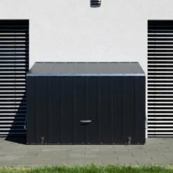 Abri à Vélos En Métal Sesame 1500L Anthracite 1,41m² TRIMETALS 10 Abri à Vélos En Métal Sesame 1500L Anthracite 1,41m² TRIMETALS -Boutique De Jardin abri a velos en metal sesame 1500l anthracite 141m trimetals 2