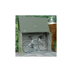 Abri à Vélos En Métal Sesame 1500L Vert 1,41m² TRIMETALS -Boutique De Jardin abri a velos en metal sesame 1500l vert 141m trimetals 3