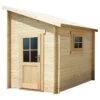 Abri Adossé 5,96m² PLUS En Bois Massif 28mm Gardy Shelter -Boutique De Jardin abri adosse 596m plus en bois massif 28mm gardy shelter