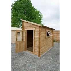 Abri Adossé 5,96m² PLUS Madriers 28mm Traités Marron Gardy Shelter 10 Abri Adossé 5,96m² PLUS Madriers 28mm Traités Marron Gardy Shelter -Boutique De Jardin abri adosse 596m plus madriers 28mm traites marron gardy shelter 2