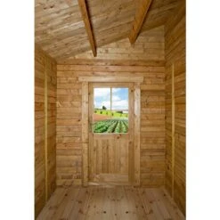 Abri Adossé 5,96m² PLUS Madriers 28mm Traités Marron Gardy Shelter 11 Abri Adossé 5,96m² PLUS Madriers 28mm Traités Marron Gardy Shelter -Boutique De Jardin abri adosse 596m plus madriers 28mm traites marron gardy shelter 3