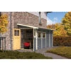 Abri Adossé En Bois Vitrifié Gris 4,85m² Wandlitz 3 - Karibu -Boutique De Jardin abri adosse en bois vitrifie gris 485m wandlitz 3 karibu