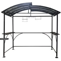 Abri Barbecue Autoportant 3,94m² Double Toit En Acier Galvanisé HABRITA 7 Abri Barbecue Autoportant 3,94m² Double Toit En Acier Galvanisé HABRITA -Boutique De Jardin abri barbecue autoportant 394m double toit en acier galvanise habrita 2