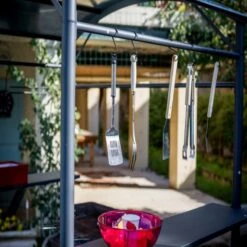 Abri Barbecue En Acier Epoxy Gris 3,37m² HABRITA 13 Abri Barbecue En Acier Epoxy Gris 3,37m² HABRITA -Boutique De Jardin abri barbecue en acier epoxy gris 257m habrita 5