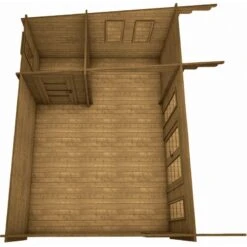 Abri Bois Massif 22m² MODERNE Traité Marron 40mm Gardy Shelter 13 Abri Bois Massif 22m² MODERNE Traité Marron 40mm Gardy Shelter -Boutique De Jardin abri bois massif 22m moderne traite marron 40mm gardy shelter 5