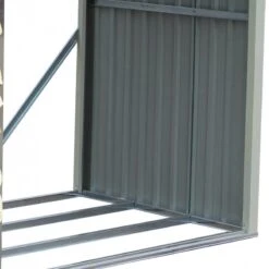 Abri Buches En Métal Anthracite 6 Stères X-metal -Boutique De Jardin abri buches en metal anthracite 6 steres x metal 2