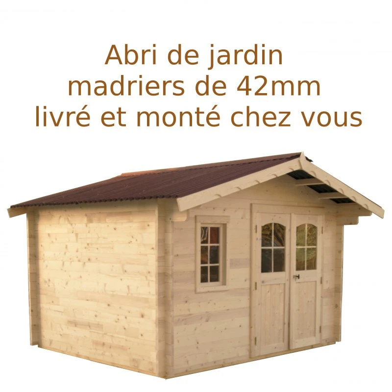 Abri De Jardin 13,09m² – Madriers 42mm Livré Et Monté 3 Abri De Jardin 13,09m² – Madriers 42mm Livré Et Monté