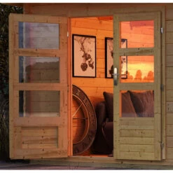 Abri De Jardin 14,97m² En Bois Massif 40mm Trittau 6 – Karibu 13 Abri De Jardin 14,97m² En Bois Massif 40mm Trittau 6 – Karibu -Boutique De Jardin abri de jardin 1497m en bois massif 40mm trittau 6 woodfeeling 5