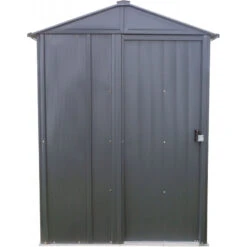 Abri De Jardin 1,5m² Toit Double Pente En Acier Galvanisé Anthracite Spacemaker -Boutique De Jardin abri de jardin 15m toit double pente en acier galvanise anthracite spacemaker 3