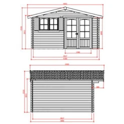 Abri De Jardin 16,22m² En Sapin Blanc FSC 40mm RIGNITZ + Shingles Rouges - SOLID 7 Abri De Jardin 16,22m² En Sapin Blanc FSC 40mm RIGNITZ + Shingles Rouges - SOLID -Boutique De Jardin abri de jardin 1622m en sapin blanc fsc 40mm rignitz shingles rouges solid 2