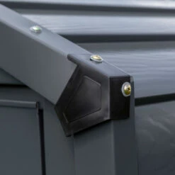 Abri De Jardin 2,4m² Adossé En Acier Galvanisé Anthracite Spacemaker 13 Abri De Jardin 2,4m² Adossé En Acier Galvanisé Anthracite Spacemaker -Boutique De Jardin abri de jardin 24m adosse en acier galvanise anthracite spacemaker 5