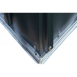 Abri De Jardin 2,5m² Toit Double Pente En Acier Galvanisé Anthracite Spacemaker -Boutique De Jardin abri de jardin 25m toit double pente en acier galvanise anthracite spacemaker 5