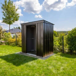 Abri De Jardin 2,7m² Monopente En Acier Galvanisé Noir Onyx Spacemaker 10 Abri De Jardin 2,7m² Monopente En Acier Galvanisé Noir Onyx Spacemaker -Boutique De Jardin abri de jardin 27m monopente en acier galvanise noir onyx spacemaker 2