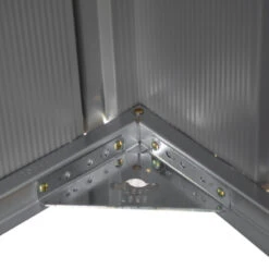 Abri De Jardin 2,7m² Monopente En Acier Galvanisé Noir Onyx Spacemaker 12 Abri De Jardin 2,7m² Monopente En Acier Galvanisé Noir Onyx Spacemaker -Boutique De Jardin abri de jardin 27m monopente en acier galvanise noir onyx spacemaker 4