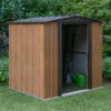 Abri De Jardin 2,93m² Toit Double Pente En Acier Galvanisé Aspect Bois Spacemaker 2 Abri De Jardin 2,93m² Toit Double Pente En Acier Galvanisé Aspect Bois Spacemaker -Boutique De Jardin abri de jardin 293m toit double pente en acier galvanise aspect bois spacemaker