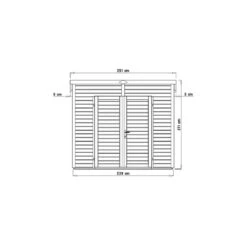 Abri De Jardin 4,31m² Skur 4 + Plancher Traité Peint Gris Baltic 10 Abri De Jardin 4,31m² Skur 4 + Plancher Traité Peint Gris Baltic -Boutique De Jardin abri de jardin 431m skur 4 plancher traite peint gris baltic 2