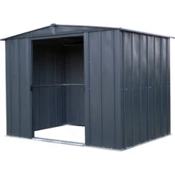 Abri De Jardin 4,58m² Toit Double Pente En Acier Galvanisé Anthracite Spacemaker 10 Abri De Jardin 4,58m² Toit Double Pente En Acier Galvanisé Anthracite Spacemaker -Boutique De Jardin abri de jardin 458m toit double pente en acier galvanise anthracite spacemaker 2