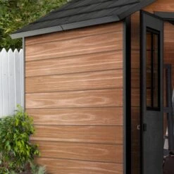 Abri De Jardin 5,12m² En Résine Imitation Bois Newton 757 - KETER -Boutique De Jardin abri de jardin 512m en resine imitation bois newton 757 keter 3
