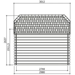 Abri De Jardin 5,90m² Galway En Bois Massif PEFC 28mm + Shingles - SOLID -Boutique De Jardin abri de jardin 590m galway en bois massif pefc 28mm shingles solid 2
