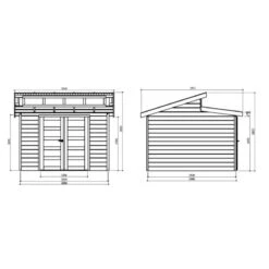 Abri De Jardin 8,92m² Milano En Bois Massif 28mm SOLID -Boutique De Jardin abri de jardin 892m milano en bois massif 28mm solid 2