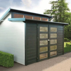 Abri De Jardin 8,92m² Milano En Bois Massif 28mm SOLID