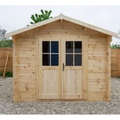 Abri De Jardin 9m² PLUS En Bois 40mm Brut Gardy Shelter -Boutique De Jardin abri de jardin 9m plus en bois 40mm brut gardy shelter 4