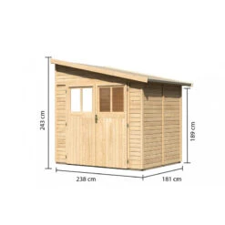 Abri De Jardin Adossé En Bois Certifié 4,18m² Bomlitz 2 - Karibu 10 Abri De Jardin Adossé En Bois Certifié 4,18m² Bomlitz 2 - Karibu -Boutique De Jardin abri de jardin adosse en bois certifie 418m bomlitz 2 karibu 2