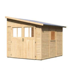Abri De Jardin Adossé En Bois Certifié 6,23m² Bomlitz 3 - Karibu -Boutique De Jardin abri de jardin adosse en bois certifie 623m bomlitz 3 karibu 3