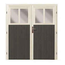Abri De Jardin Adossé En Bois Gris Terre 8,27m² Bomlitz 4 - Karibu -Boutique De Jardin abri de jardin adosse en bois gris terre 827m bomlitz 4 karibu 3