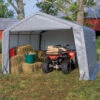 Abri De Jardin Démontable 13m² En Acier Et Polyéthylène Gris – Shelter Logic -Boutique De Jardin abri de jardin demontable 13m en acier et polyethylene gris shelter logic