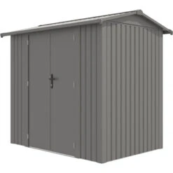 Abri De Jardin En Acier Galvanisé Roka 4,08m² + Kit D'ancrage - X-Métal -Boutique De Jardin abri de jardin en acier galvanise roka 408m kit d ancrage x metal 2