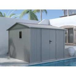 Abri De Jardin En Acier Galvanisé Roka 9m² - X-Métal