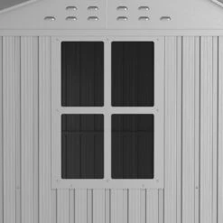 Abri De Jardin En Aluminium Gris Avec Puits De Lumière 5,33m² + Kit Fondation - DURAMAX -Boutique De Jardin abri de jardin en aluminium gris avec puits de lumiere 533m kit fondation duramax 3