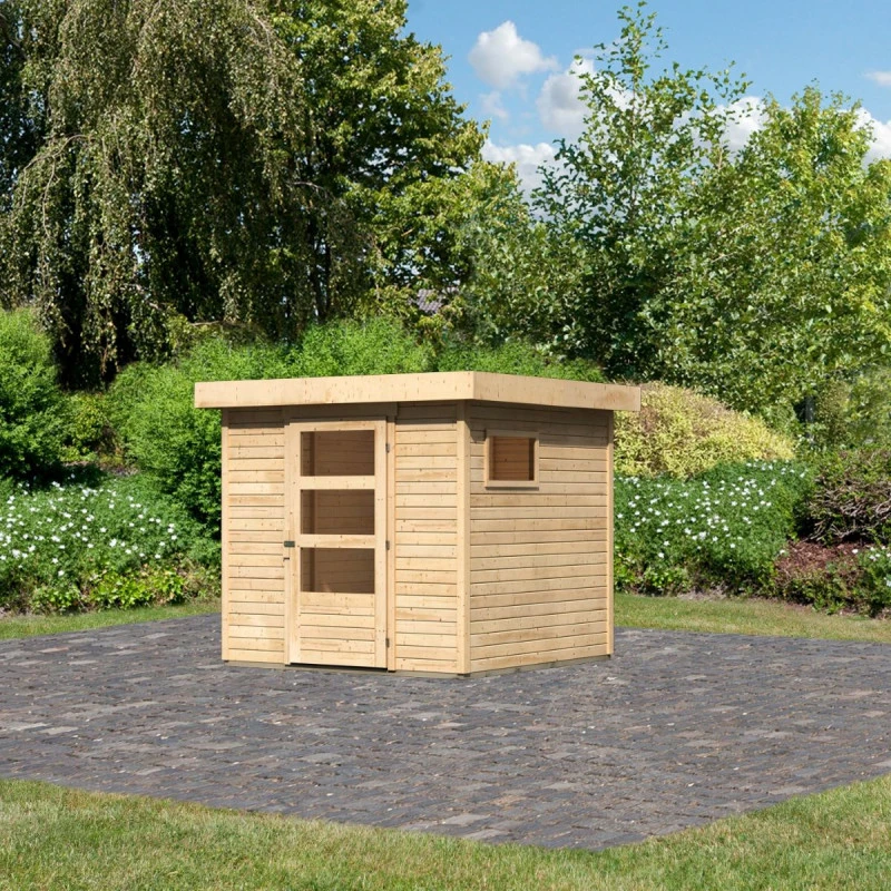 Abri De Jardin En Bois 4,62m² Freiburg 2 - Karibu 4 Abri De Jardin En Bois 4,62m² Freiburg 2 - Karibu – Image 2