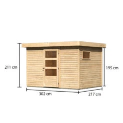 Abri De Jardin En Bois 6,55m² Freiburg 4 - Karibu -Boutique De Jardin abri de jardin en bois 655m freiburg 4 karibu 2