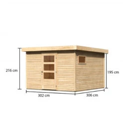 Abri De Jardin En Bois 9,24m² Freiburg 6 - Karibu -Boutique De Jardin abri de jardin en bois 924m freiburg 6 karibu 2