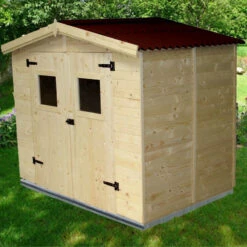 Abri De Jardin En Bois Brut 5,04m² Avec Plancher - Habrita -Boutique De Jardin abri de jardin en bois brut 504m avec plancher habrita 2