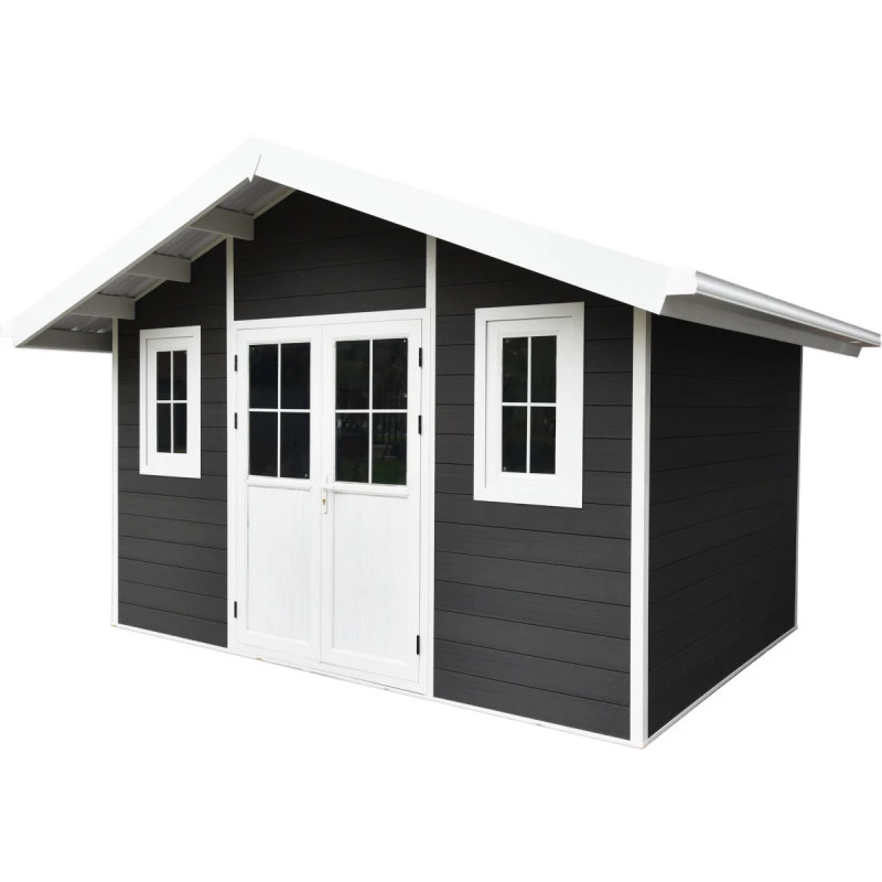 Abri De Jardin En Bois Composite 28mm Anthracite 10,71m² PREMIUM - Woodlife Garden 3 Abri De Jardin En Bois Composite 28mm Anthracite 10,71m² PREMIUM - Woodlife Garden