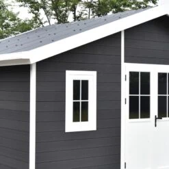 Abri De Jardin En Bois Composite 28mm Anthracite 19,22m² PREMIUM - Woodlife Garden -Boutique De Jardin abri de jardin en bois composite 28mm anthracite 1922m premium woodlife garden 4