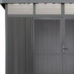 Abri De Jardin En Bois Composite 28mm Anthracite 6,69m² GORDON Skylight - Woodlife Garden -Boutique De Jardin abri de jardin en bois composite 28mm anthracite 669m gordon skylight woodlife garden 3