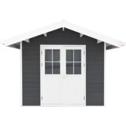 Abri De Jardin En Bois Composite 28mm Anthracite 7,78m² PREMIUM - Woodlife Garden -Boutique De Jardin abri de jardin en bois composite 28mm anthracite 778m premium woodlife garden 2