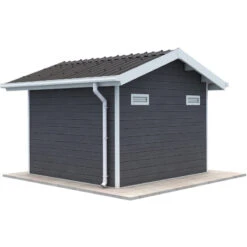 Abri De Jardin En Bois Composite 28mm Anthracite 7,78m² PREMIUM - Woodlife Garden -Boutique De Jardin abri de jardin en bois composite 28mm anthracite 778m premium woodlife garden 3