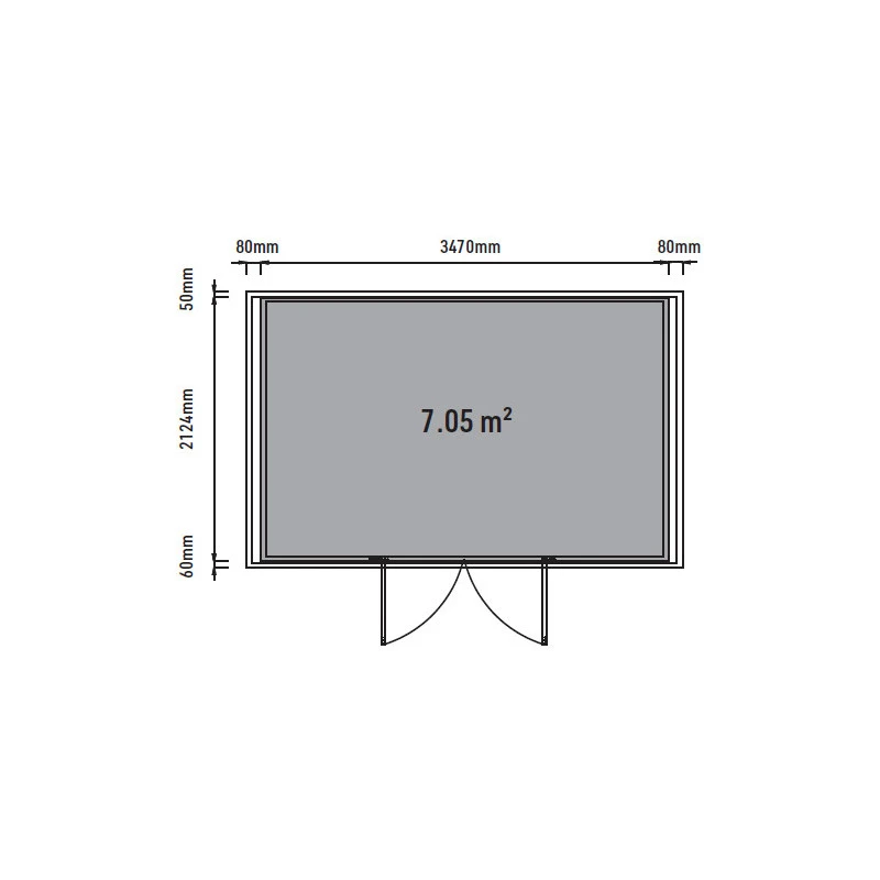 Abri De Jardin En Bois Composite 28mm Anthracite 8,09m² GORDON Skylight - Woodlife Garden 7 Abri De Jardin En Bois Composite 28mm Anthracite 8,09m² GORDON Skylight - Woodlife Garden – Image 5