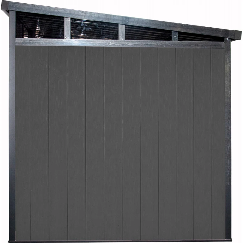 Abri De Jardin En Bois Composite 28mm Anthracite 8,09m² GORDON Skylight - Woodlife Garden 8 Abri De Jardin En Bois Composite 28mm Anthracite 8,09m² GORDON Skylight - Woodlife Garden – Image 6