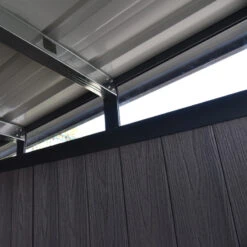 Abri De Jardin En Bois Composite 28mm Anthracite 8,09m² WINSTON Skylight - Woodlife Garden -Boutique De Jardin abri de jardin en bois composite 28mm anthracite 809m winston skylight woodlife garden 5