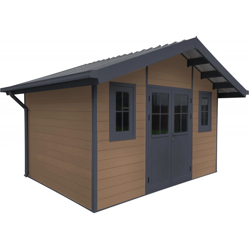 Abri De Jardin En Bois Composite 28mm Aspect Bois 10,71m² PREMIUM - Woodlife Garden 8 Abri De Jardin En Bois Composite 28mm Aspect Bois 10,71m² PREMIUM - Woodlife Garden – Image 6