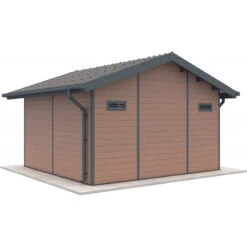Abri De Jardin En Bois Composite 28mm Aspect Bois 14,75m² PREMIUM - Woodlife Garden -Boutique De Jardin abri de jardin en bois composite 28mm aspect bois 1475m premium woodlife garden 3
